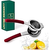 Bellemain Citrus Juicer | Metal Lemon Squeezer | Lime and Lemon Juicer Stainless Steel with Silicone Handles | Manual Juicer,