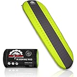 Gear Doctors Self Inflating Sleeping Pad - 4.3 R Four Season Camping pad-1.5 Inch Thick Air Foam Hybrid- Perfect Size Mattres