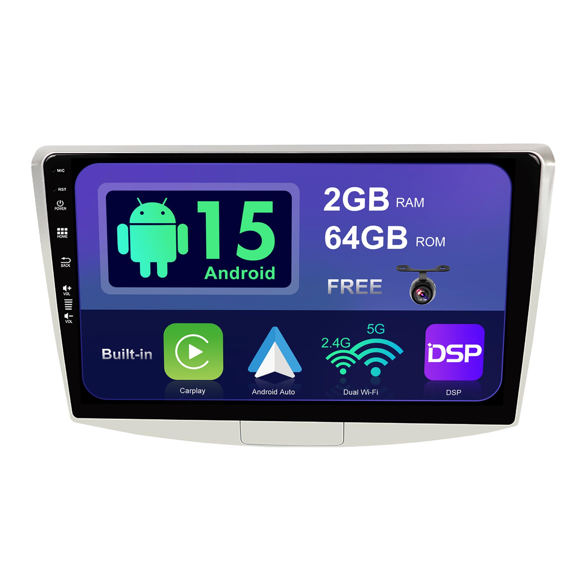 SXAUTO Android 13 IPS Car Stereo For Passat B6 / B7 Magotan/CC (2010-2018) - 2G+32G - Wireless CarPlay/Android Auto - Rear Camera Free - 10.1 Inch 2 Din - DAB Steering Wheel Fast-boot Bluetooth WIFI
