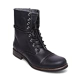 Steve Madden mens Troopah-c Combat Boot, Black