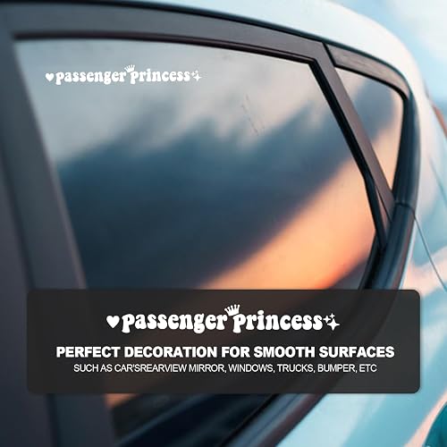 PASSENGER PRINCESS Vinyl Car Sticker Decal – Multicoloured, Glossy, Self-Adhesive, Made In Australia