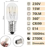 Comyan 15W E14 Salt Lamp Bulbs 230V 2700K Warm White 4 Pack view 2