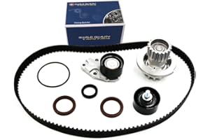 WQ W&Q AUTO PARTS Timing Belt Kit Water Pump w/Gaskets Tensioner 2004 2005 2006 2007 2008 For Chevrolet Aveo 1.6L DOHC L4 16V