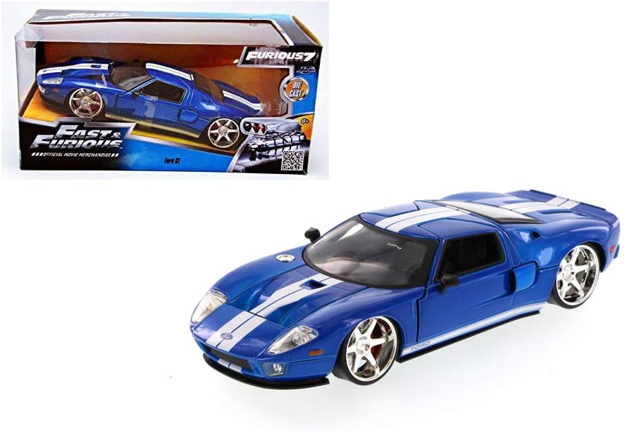 1:24 W/B Fast & Furious 5-2005 Ford GT (Blue) 97177-4 by JADA