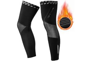 ROCKBROS Cycling Leg Warmers Thermal Long Leg Sleeves for Men Women Leg warmer