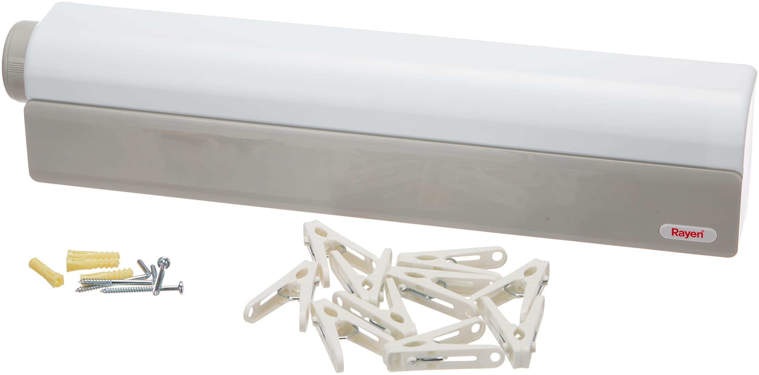 Rayen 6-Line Retractable Washing Line, Multi-Colour