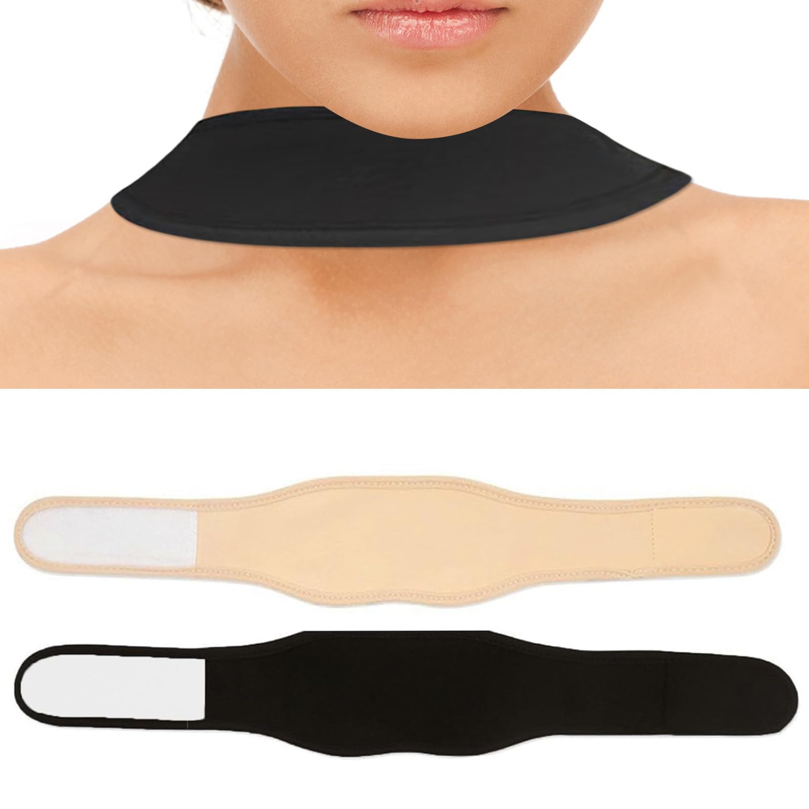 Photo 1 of 2 PCS Trach Covers for Tracheostomy, Neck Stoma Cover Breathable Dust, Tube Holder Adjustable Tracheostomy Supplies Dust, Neck Trachea Protector Adjustable Tracheostomy Supplies for Women and Men