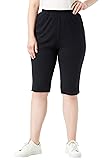 Roamans Women's Plus Size Soft Knit Bermuda Short