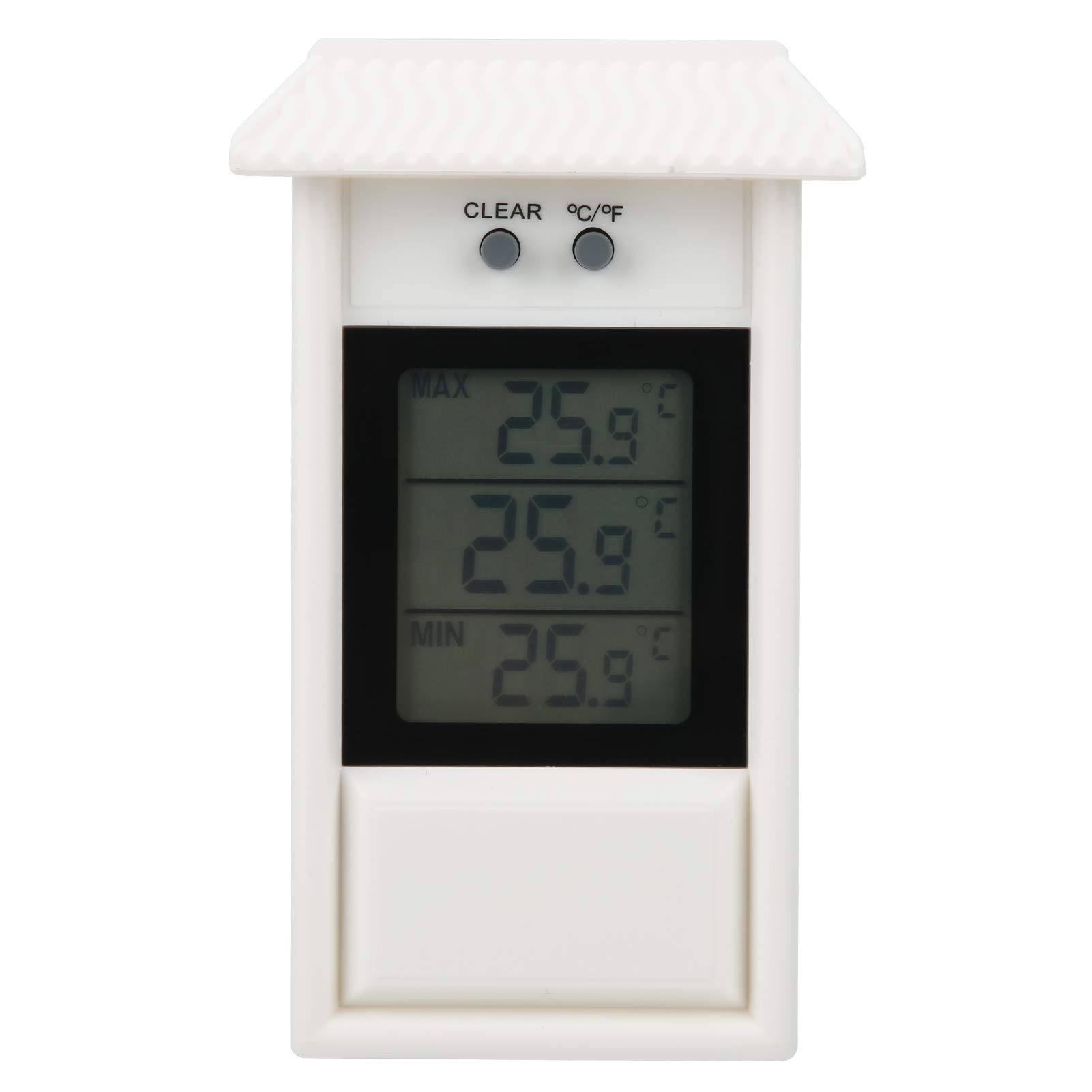 Digital Thermometer -20-50℃ Temperature Gauge Waterproof Thermometer Outdoor Garden Temperature Measurement 13.2 x 8 x 3cm