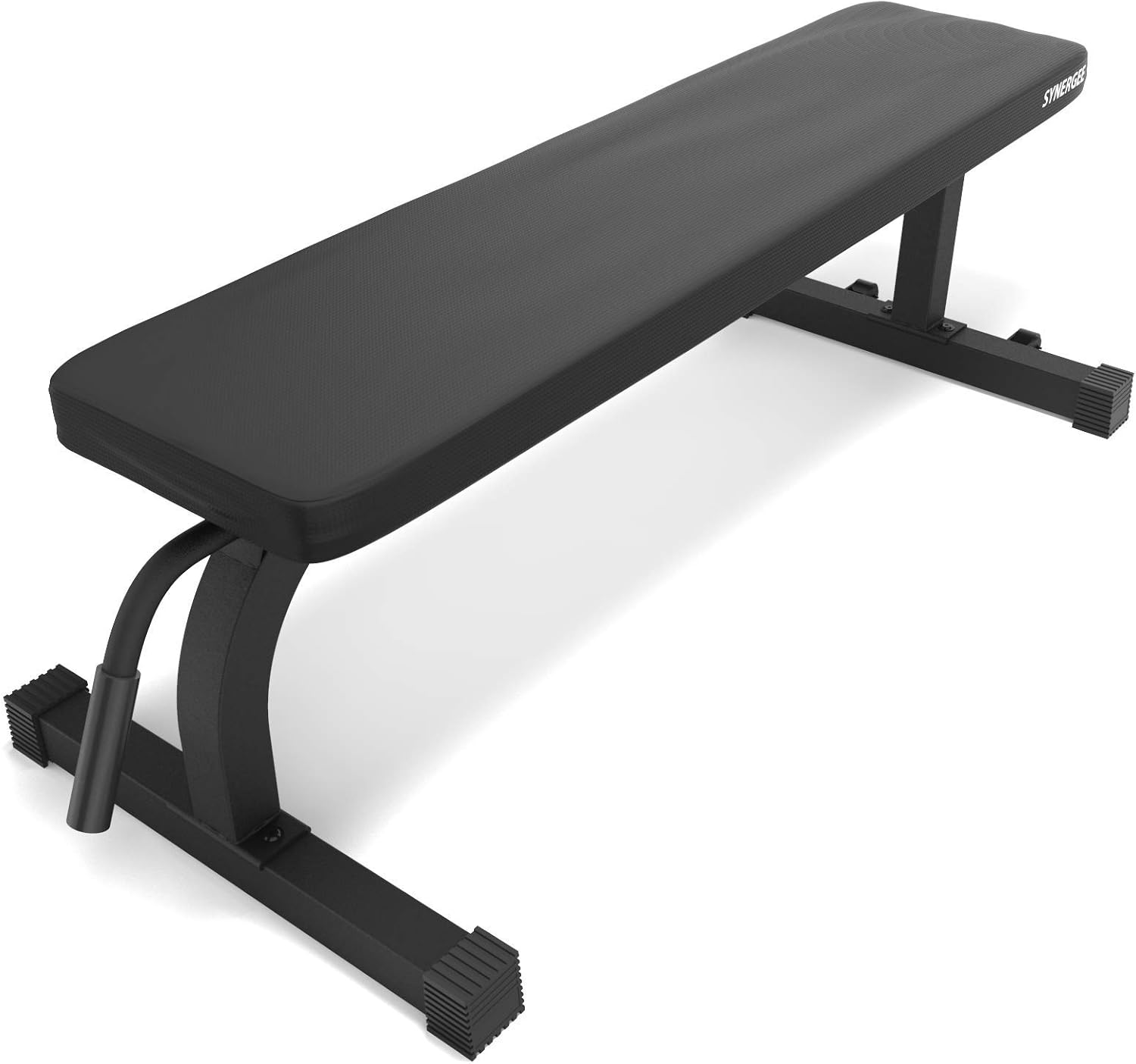 Synergee Flat Bench Workout Bench –Perfect for Pressing Exercises – Weight Bench for Dumbbell & Barbell Press Workouts – Great for Commercial, Garage and Home Gym: Sports & Outdoors