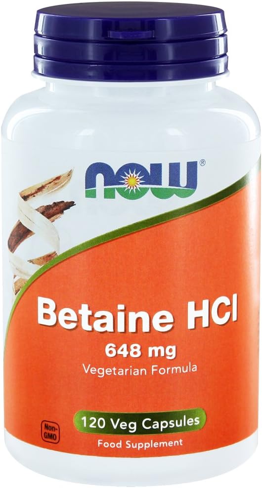 Betaine HCl 648 mg with 150 mg Pepsin 120 Veg Capsules Amazon.co.uk Health & Personal Care