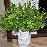 Helen Zora Artificial Flower Green Tree Branch Eucalyptus Leaves for Home Office Party Decor Wedding Scene Setting