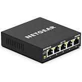 NETGEAR 5-Port Gigabit Ethernet Easy Smart Managed Network Switch (GS305E) | Essentials Model, Desktop or Wall Mount, Home Network Hub, Office Ethernet Splitter, Silent Operation