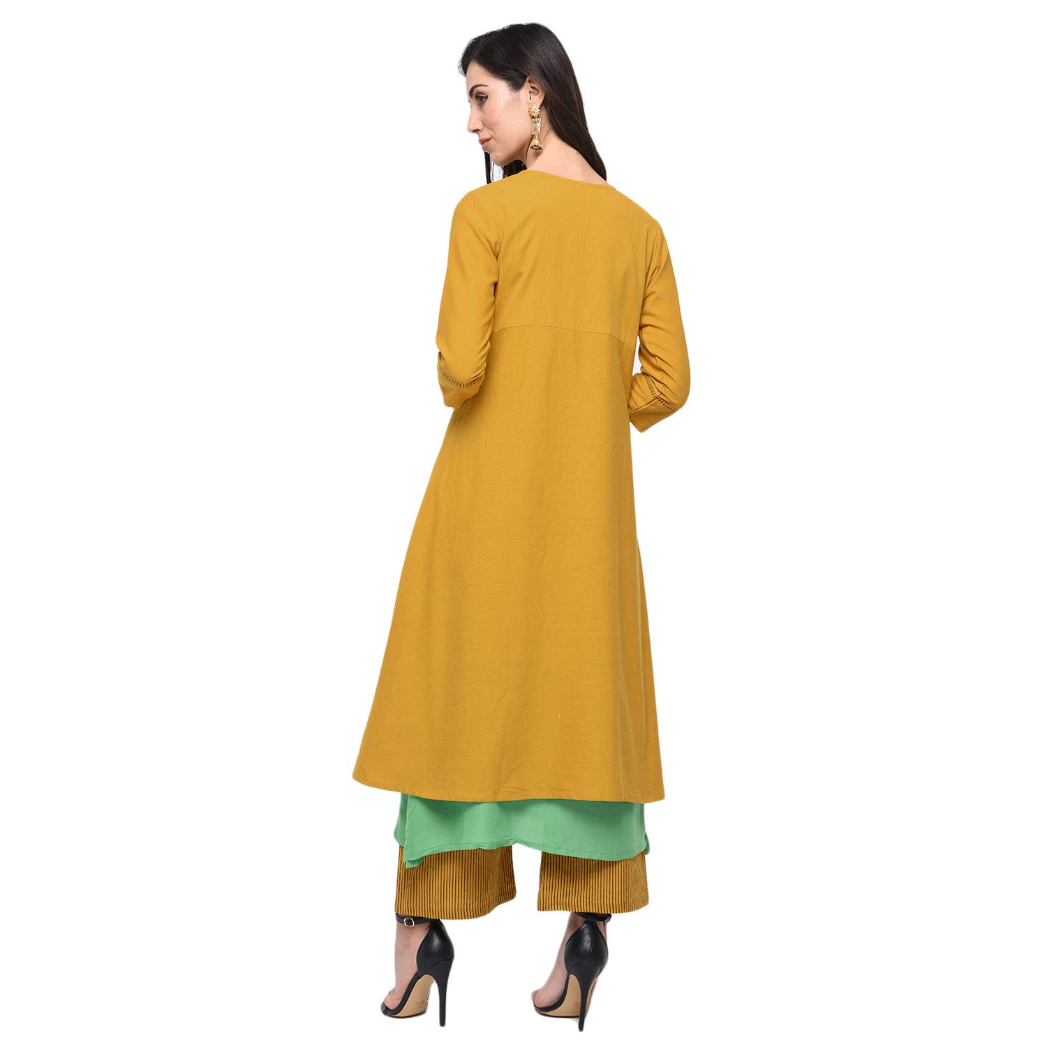 rajmandirfabrics women's cotton floral print jacket,top with palazzo