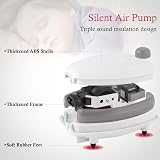 PYPABL 3W Aquarium Air Pump 300L/H Silent Adjustable Bubbler for 450L Tanks view 5
