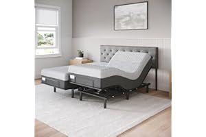 CELESTIAL SLEEP Celestial Aurora Adjustable Bed Base (Frame Only), Easy Assembly, Head and Foot Lift, Zero Gravity, Memory Positions - Split King