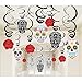 Grasslands Road 30-Piece Day of The Dead Black and Bone Foil Swirls Value Pack Kit