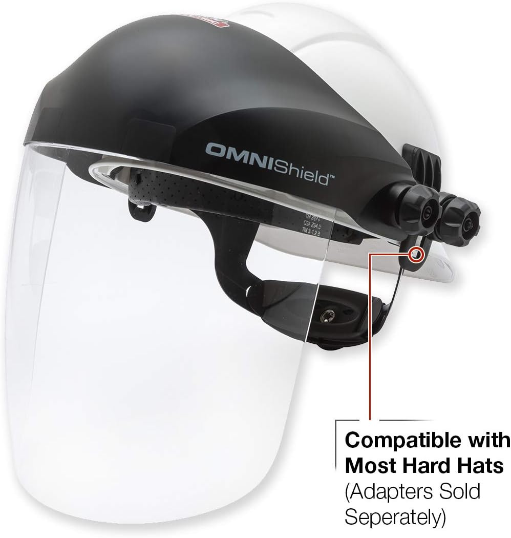 Lincoln Electric OMNIShield Professional Face Shield | High Density Clear Lens | Premium Headgear | K3750-1: Home Improvement