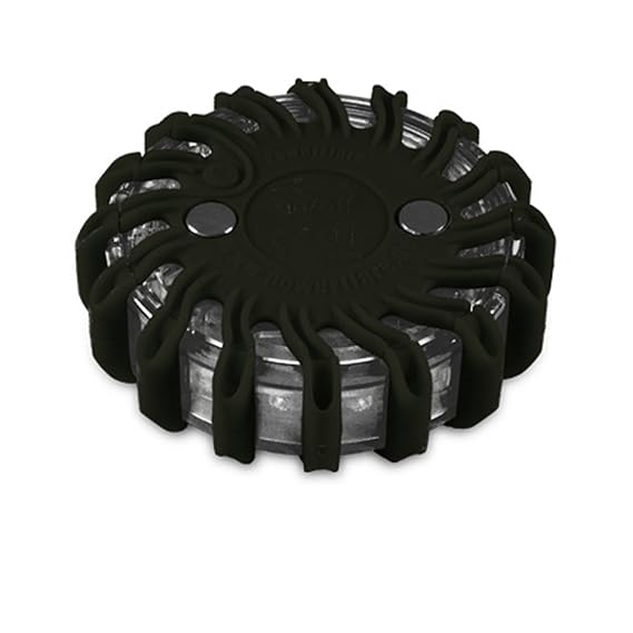 Powerflare LED Batterie Warnleuchte in schwarz (rot-blau)