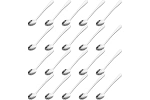 20 Pcs Mini Spoons, Tiny Stainless Steel Spoons for Spices Jars, Mini Size 2.95" Espresso Spoons, Mini Coffee Spoon Cute Litt