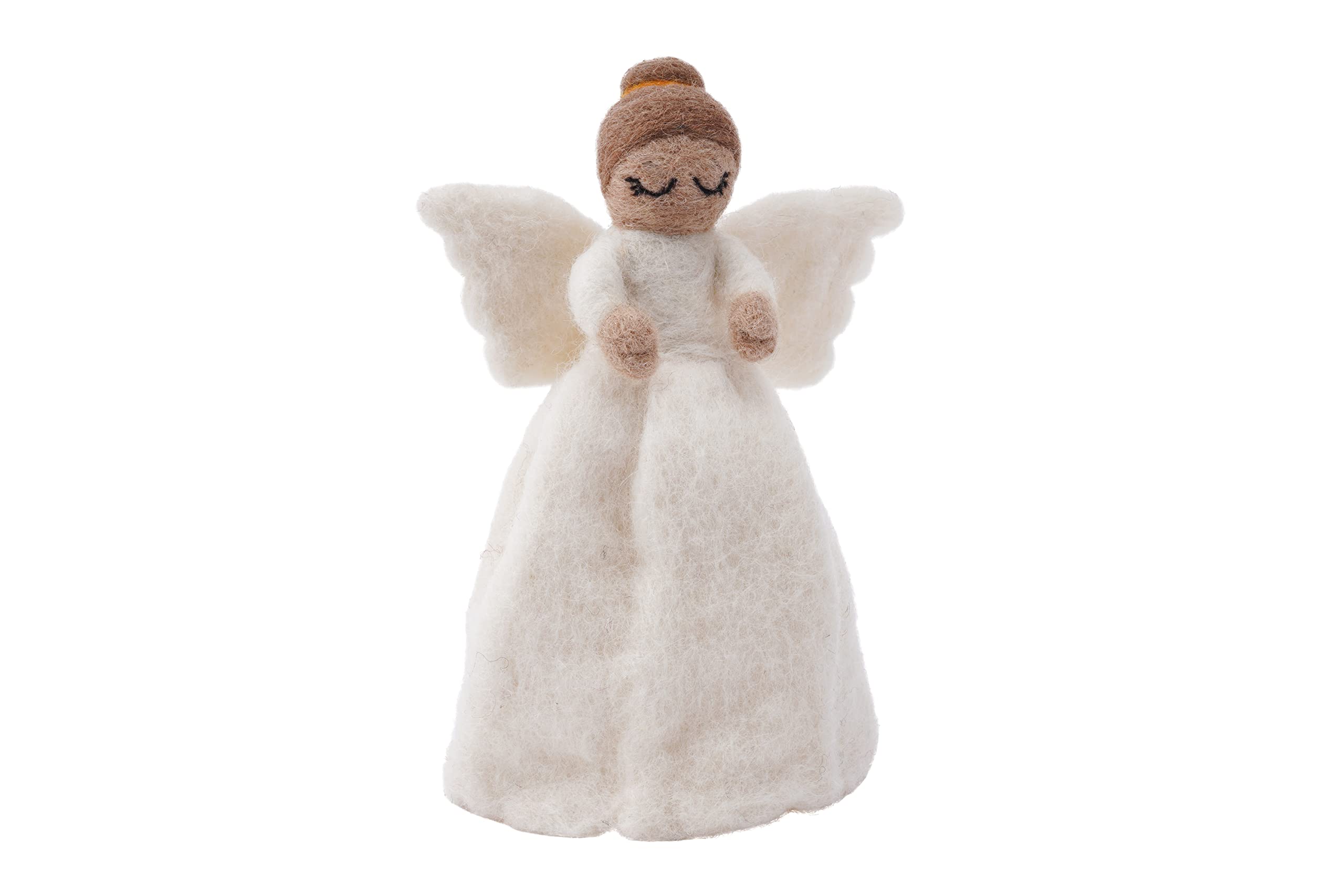 CGB GIftware | Felt Festive Christmas Angel Tree Topper | Christmas Festive Holiday Home Accessory | Joy to the World Range | GB06674
