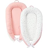 JOLLITO Baby Lounger for Newborn, Breathable Soft Baby for Baby 0-24 Months,Baby Play Mat, Portable Infant Lounger Baby Floor Seat for Home and Travel,Babies Essentials Gifts