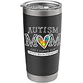 Autism Mom Autism Awareness Women Autistic Art Mental Health Stainless Steel Insulated Tumbler