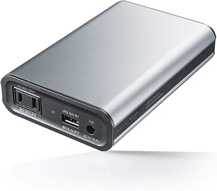 Amazon Co Jp イーサプライ モバイルバッテリー Ac出力対応 コンセントバッテリー 大容量 65w ノートパソコン Usb充電 41 27wh 機内持込可 Ez7 Btl025n パソコン 周辺機器