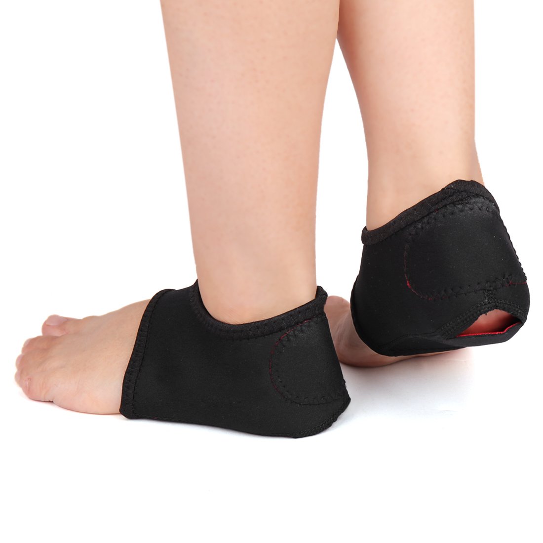 Sourcingmap Plantar Fasciitis Wrap Heel Arch Support Sleeve Cushion Pair