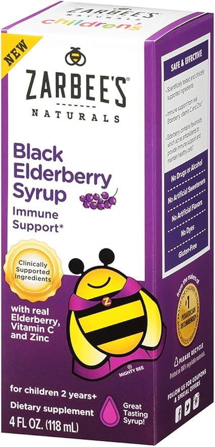 Amazon Com Zarbee S Naturals Children S Black Elderberry Syrup