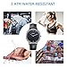 SINOBI Men's Black Quartz Wrist Watch Ultra Thin Case with Minimalist Analog Display Leather & Milanese Band