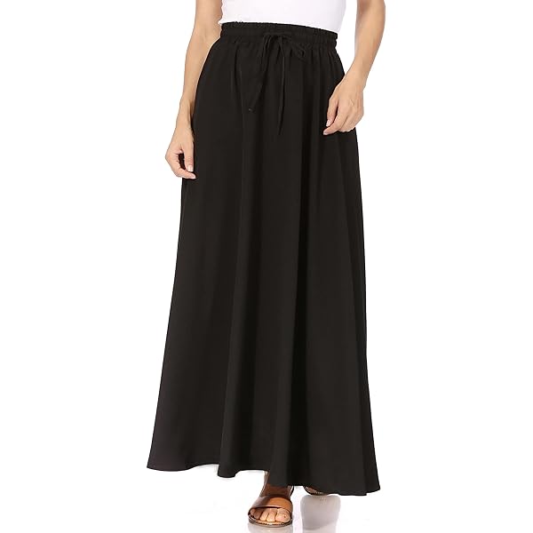 Elastic Waist Skirt Length Line Unbranded Women's Elastic Waist