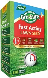 Gro-Sure Fast Acting Grass Lawn Seed 80 m2 2.4 kg