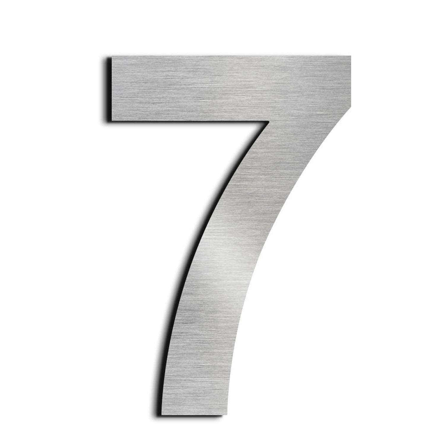 nanlyiau house numbers height 15.3cm Used for mailbox door house street made of solid Stainless Steel SUS304 Floating Appearance(6in7)