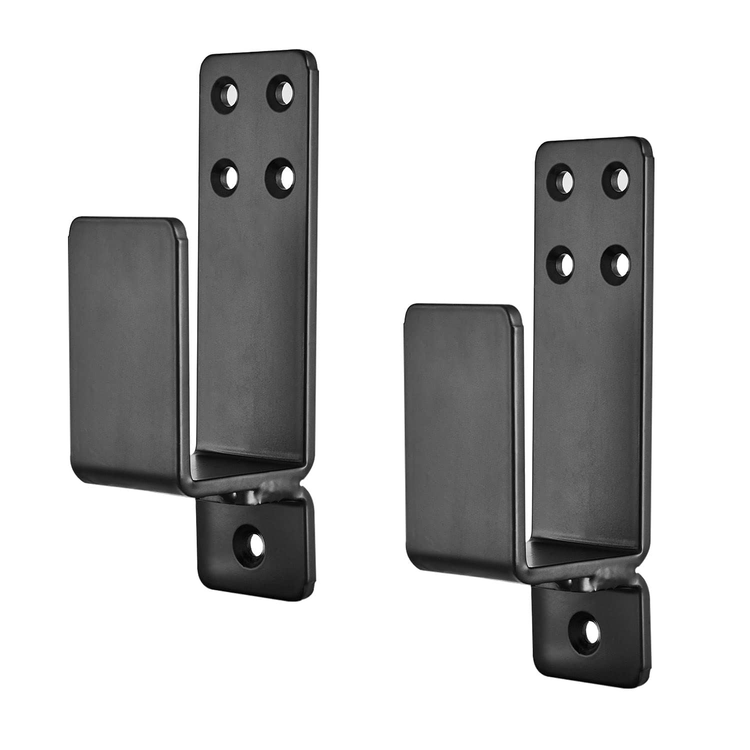 AINAFIX Door Barricade Brackets, 2 Pack Drop Open Bar Holder U Bracket for 2 by 4 Lumber, Heavy Duty Closed Bar Holder Steel U Bracket