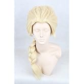 mzcurse Princess Weaving Braid Cosplay Party Hair Wig Halloween 3 color(Blonde)