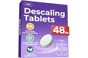 Skyis Descaling Tablets 48 Pcs Universal Descaler Compatible with Baby Bottle Washers Baby Bottle Sterilizers Warmers and For