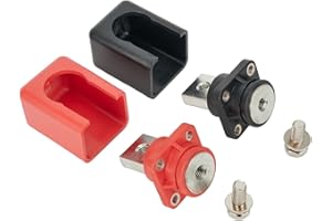 Brass Lithium Battery Terminal Connector 300A 400A High Current Battery Terminal for Energy Storage Terminal Block IP67 Red B