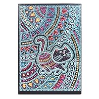 Tekijun Diamond Painting Kits, DIY Elephant Special Shaped Diamond Painting 50 Pages A5 Notebook Notepad (M)
