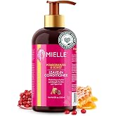 Mielle Organics Pomegranate &amp; Honey Leave-In Conditioner, 12 Fl Oz | Moisturizing Detangler &amp; Curly Hair Treatment to Help Repair Damage, Prevent Frizz &amp; Improve Shine