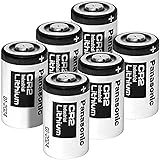 Panasonic CR2 Photo Lithium 3V Batteries for Mini 25 Mini 50 Mini 50S Mini 55 Pivi MP-100 & SP-1- Silver (Pack of 6)