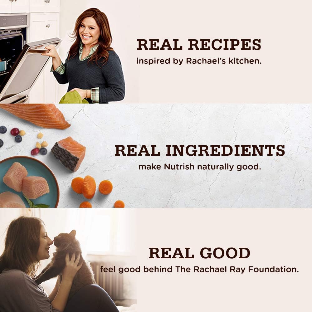 Rachael Ray Nutrish Indoor Complete Premium Natural Dry Cat Food, Chicken with Lentils & Salmon Recipe, 14 Pounds : Computers & Accessories