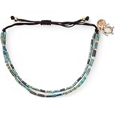 KoaKoa Tile Bead Sea Turtle Tracking Bracelet, Fully Adjustable Men and Women, helps save sea turtles