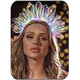 DRESBE Light Up Headband LED Headbands Glow Party Crown Hair Accessories for Women