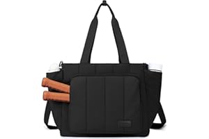 Chase Chic Pickleball Tote Bag for Women,Lightweight Puffer Quilted Pickle Ball Paddle Holder for Gym Sports