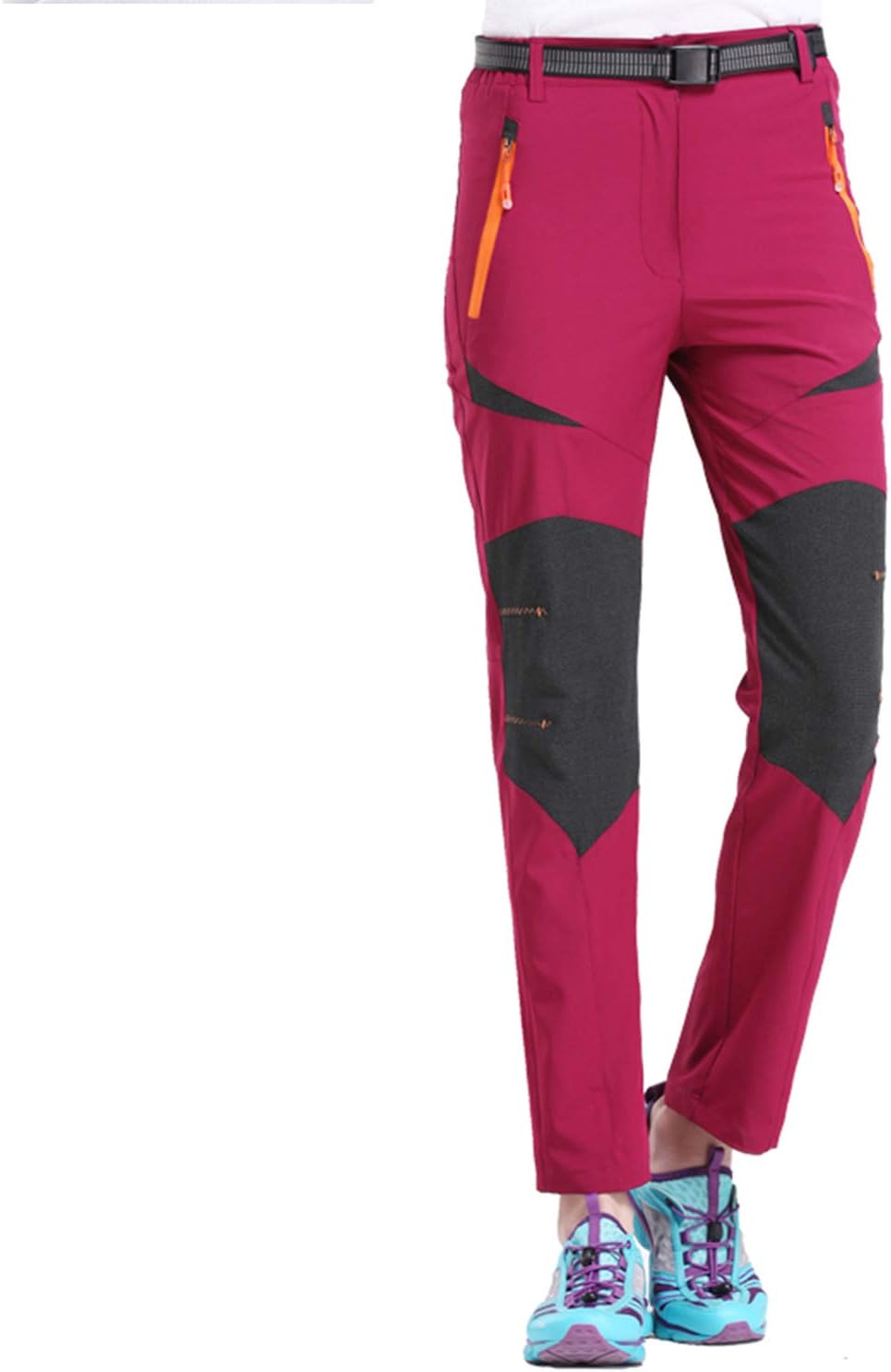 7VSTOHS Women’s Quick Dry Hiking Trousers Breathable Ultralight Outdoor Sportswear Waterproof Summer Thin Trekking Climbing Camping Walking Trousers