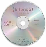 Intenso CD-R 52x 700MB 80 Minutes Recordable Media 50 Pack Cakebox view 2