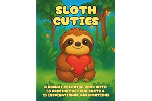 Sloth Cuties: The Ultimate Cute Coloring Book for Adults, Sloth Friends, Hygge Vibes & Relaxing Fun - Relaxing Art Therapy with Kawaii Animal Friends (Cuties-Series)
