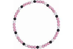 NUKAYAI Baseball Necklace Beaded for Men, Bling Ice 16in/18in/20in Shiny Baseball Gifts Chain Stuff, Rhinestone Inspired Discoball Accessories Drip Necklaces Baseball Gifts for Men Player Team Lovers