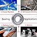 625ZZ 5 x 16 x 5 mm Deep Groove Ball Bearing, 10 Pcs, Metal Shielded Miniature Ball Bearings, Single Row, Fit for Skateboard Bearings, Hand Spinner, Brush Motor, Roller Skates etc. (Pack of 10)
